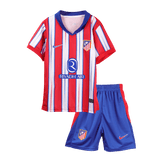 Maillot de football domicile Atlético Madrid 2024/25 pour enfant (maillot + short)